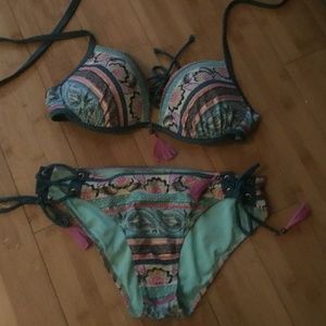 Shade Shore sexy patterned tiny bikini!